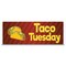 Signmission Taco Tuesday Banner Concession Stand Food Truck Single Sided B-120-30161 - alternate 1